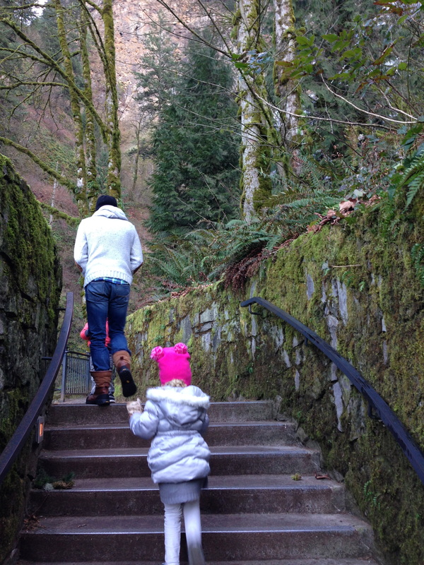 Freezing at Multnomah Falls