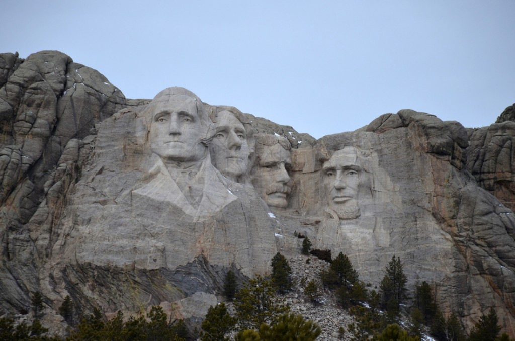 Mount Rushmore... far less impressive than we expected. It's just not that big really! But we'll giv