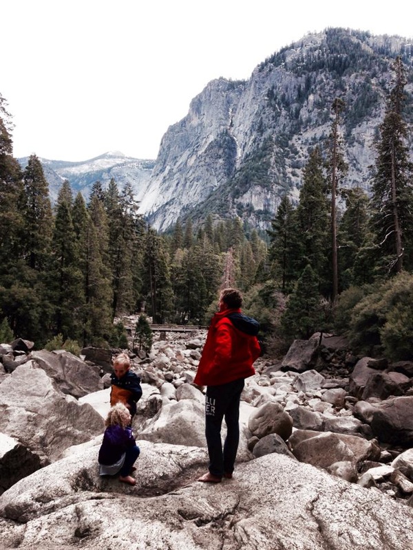 Bouldering in Yosemite.