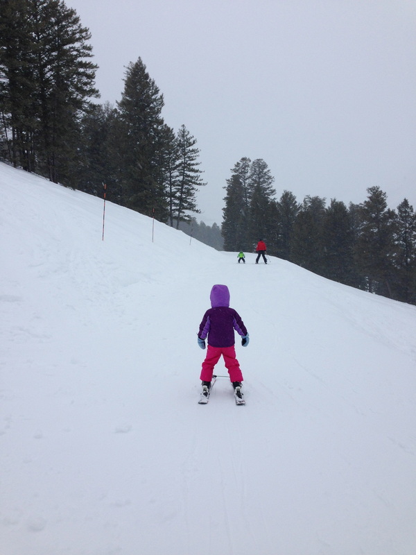 Our descent ...as the blizzard set in.