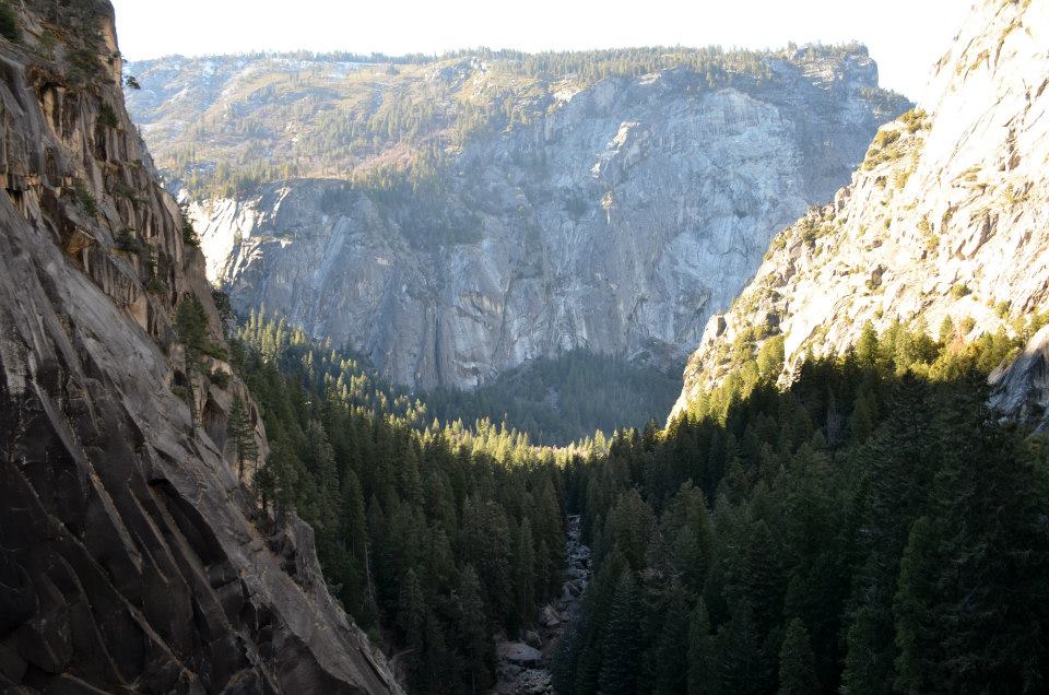 The view of the valley from half way up our epic hike in Yosemite.