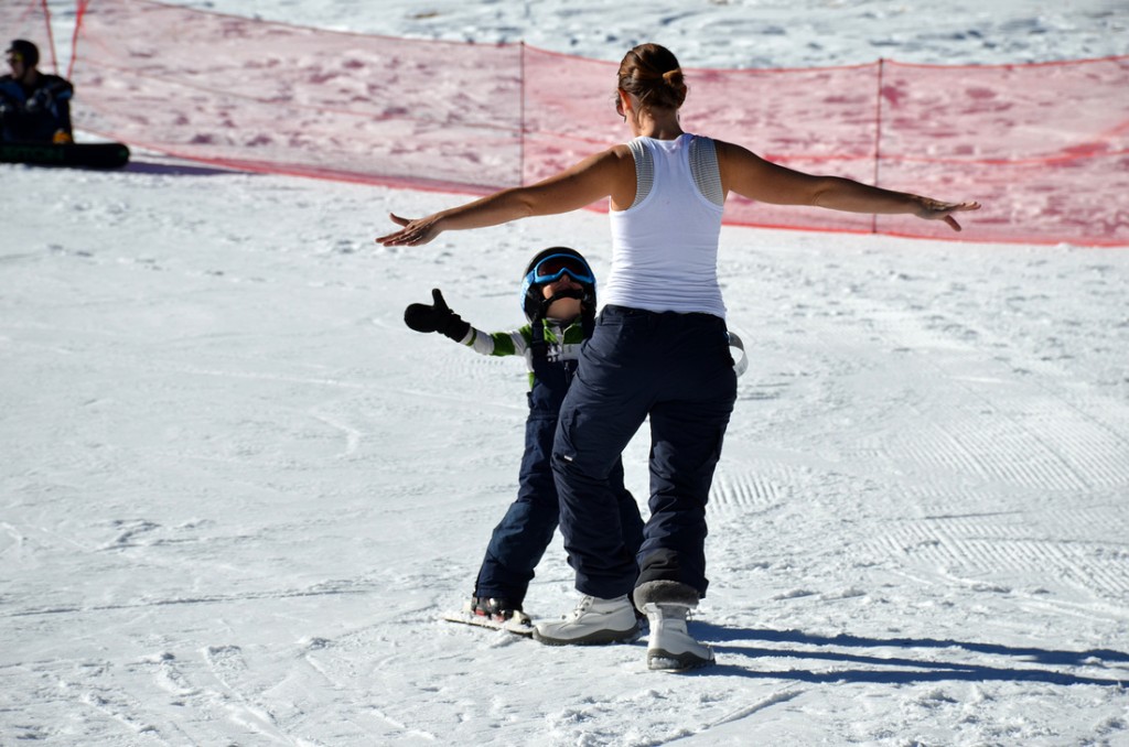 Teaching basics of aeroplane wings to Lincoln.