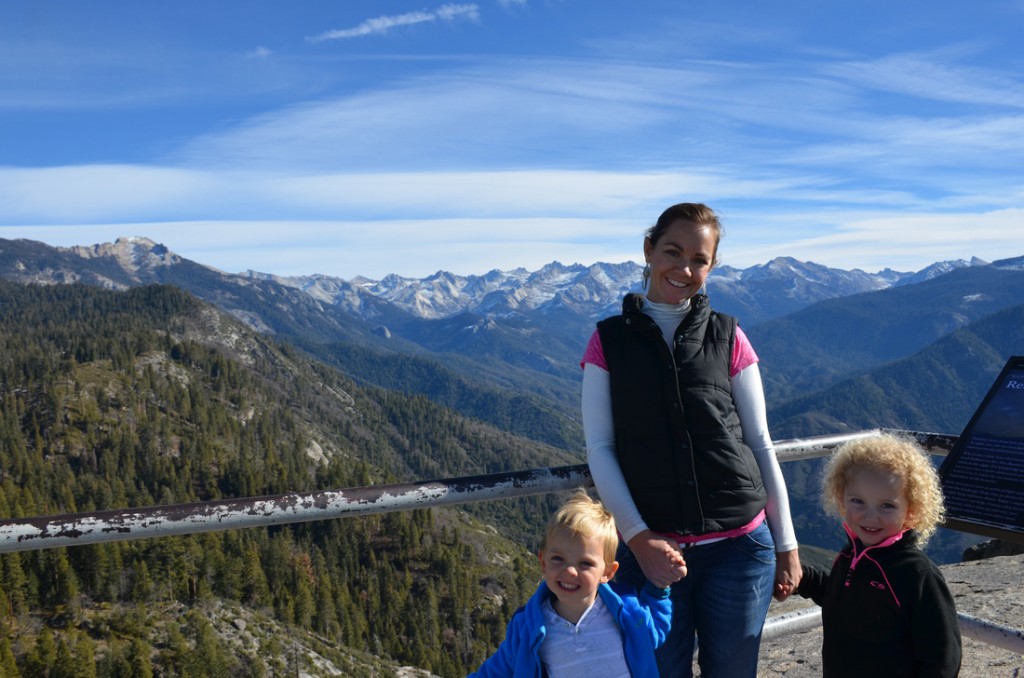 On top of Moro Rock in Sequoia National Park. Freaky high on a rock that just drops away on either s